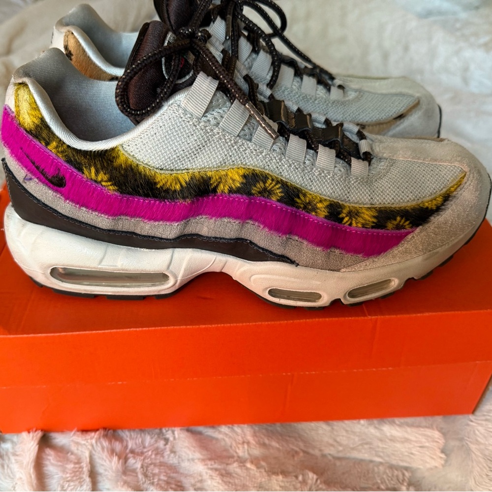 Nike Women's Air Max Sneakers in Pink, Yellow, and Gray